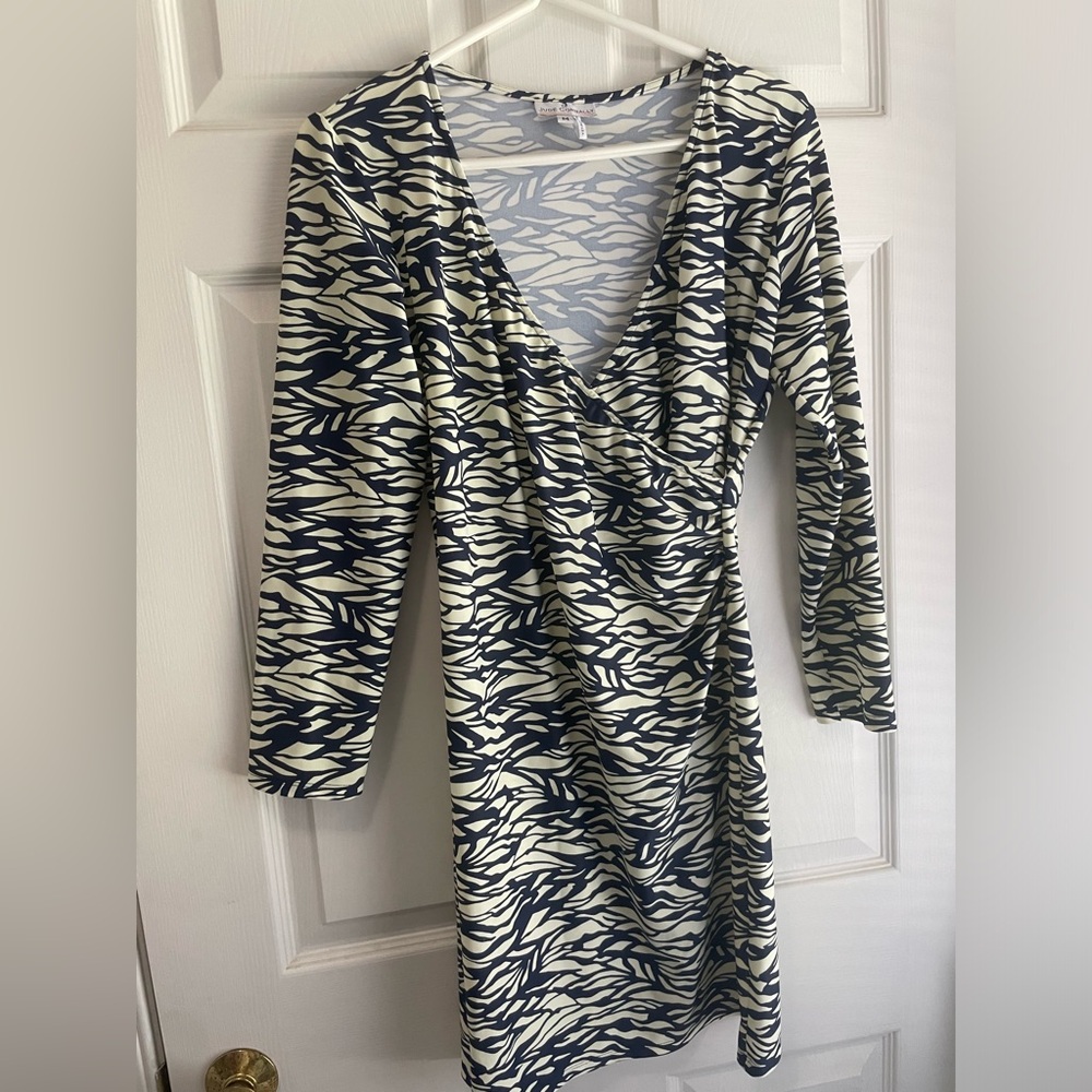 Jude Connally travel knit wrap dress 8